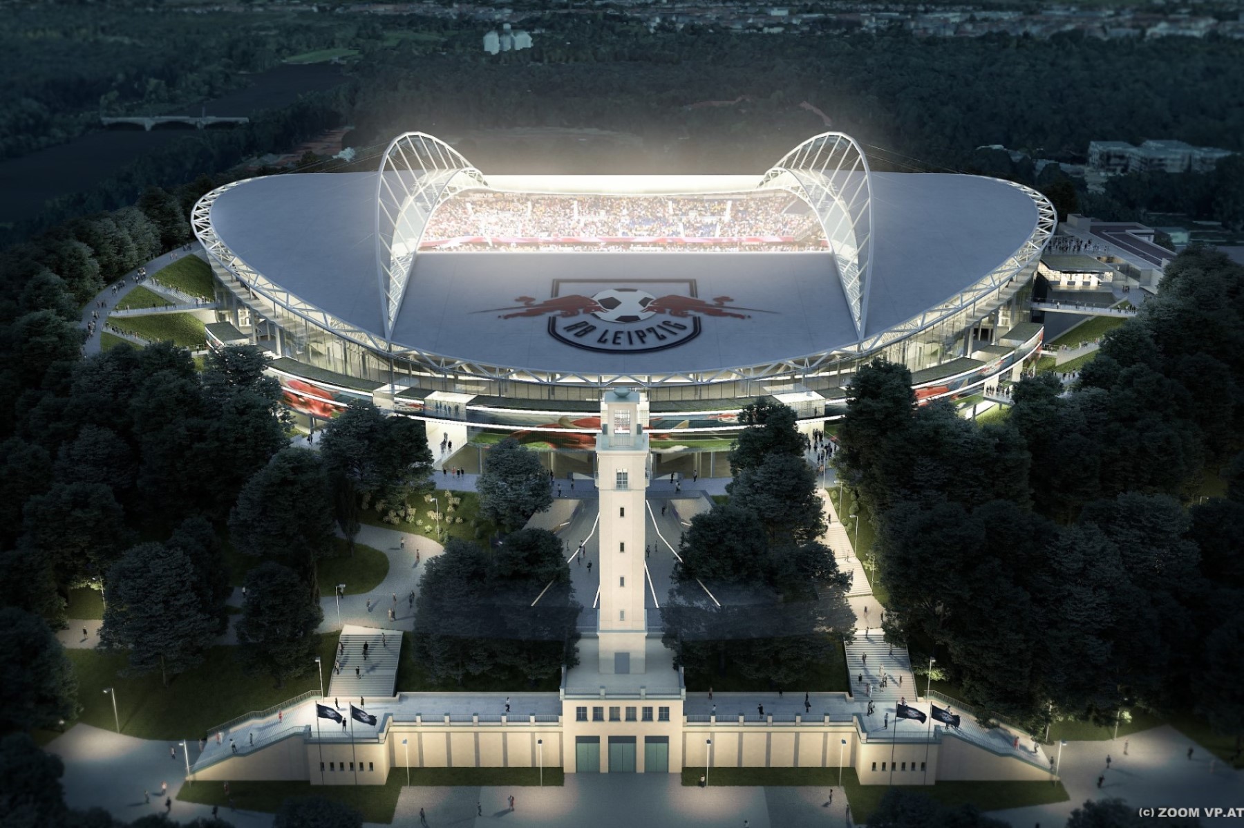 Betonfertigteile für die Red Bull Arena Heidelberg Materials Deutschland